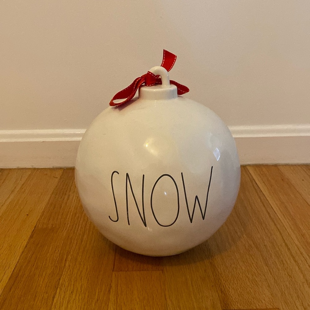 Rae Dunn Snow Decoration